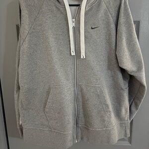 Nike Gray Zip-Up Hoodie
